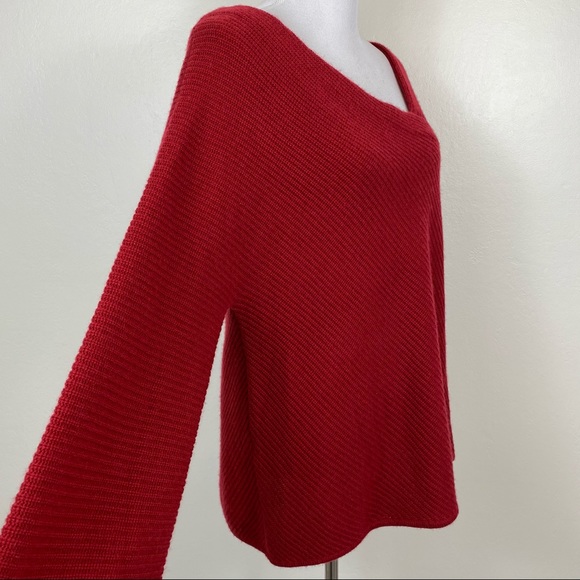 A.L.C. Charly One Shoulder Wool Cashmere Sweater - Picture 7 of 14